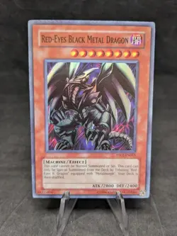 Red-Eyes Black Metal Dragon (SUPER) Yugioh - CRIMPED - Premium Pack 1 - MP - Image 1
