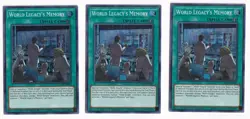 Yugioh - World Legacy's Memory FLOD-ENSE3 LP Limited Super Rare x3 - Image 1