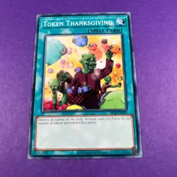 DCR-EN041 Token Thanksgiving Common 25th Anniversary Edition Yugioh Card TCG - Image 1