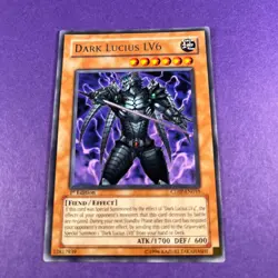 Yugioh Dark Lucius LV6 CDIP-EN010 Rare 1st Edition Trading Card TCG - Image 2