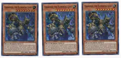 3x Grandsoil the Elemental Lord FLOD-ENSE1 Super Rare Limited Ed. YuGiOh x3 - Image 1