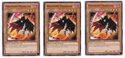 3X Phantom Magician GENF-EN092 x3 Yugioh Yu Gi Oh! 3 Playset - Image 1