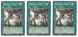 Yugioh- 3X Spiritual Forest - Common - Unlimited - SOVR-EN059 - Near Mint - Image 1