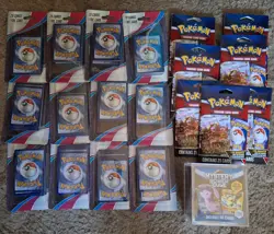 Huge lot Pokemon Power Cube, 7x 25 Card Pack 1 Foil 12x 20 card pack with 1 foil - Image 1