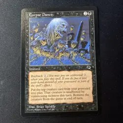 Awesome Magic The Gathering MTG Card Tempest Corpse Dance LP - Image 1