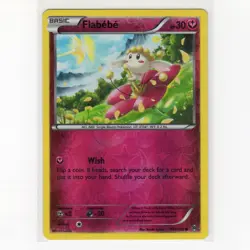Pokemon TCG Flabebe 101/162 XY BREAKthrough Reverse Holo Common Card EN-LP 2015 - Image 1