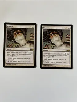 Silence 14th Edition SET OF 2 (NM) MTG Playing Card - Image 1