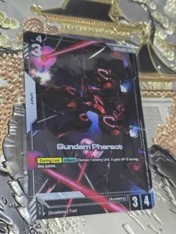 Gundam Card Game Newtype Rising GD01-071 R+ Gundam Pharact Art English - Image 1