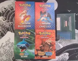 Pokemon EX Ruby & Sapphire, Pokemon Team Magma & Aqua Rule Book And Card List. - Image 1