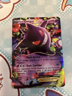 Pokemon Gengar EX TCG Holo Rare Card XY Phantom Forces 34/119 - Image 1