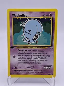 1st Edition Wobbuffet (35/75) Rare Neo Discovery Set Pokemon Card! FREE P&P! - Image 1