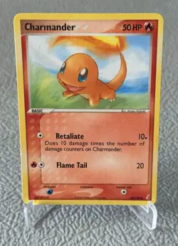 Charmander 48/100 EX Crystal Guardians Common Pokemon Card NM - Image 1