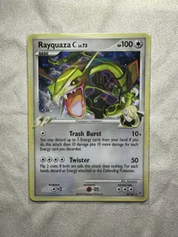 Rayquaza C LV.X Pokemon Trading Card DP Black Star Promo 2009 - Image 1