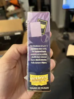 60-Pk Dragon Shield DUAL MATTE Card Sleeves Mini/Japanese Size ORCHID Purple New - Image 2