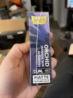 60-Pk Dragon Shield DUAL MATTE Card Sleeves Mini/Japanese Size ORCHID Purple New - Image 4