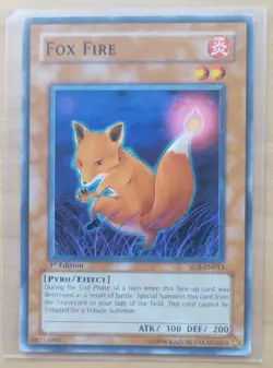 Yu-Gi-Oh! Fox Fire SD3-EN013 Structure Deck: Blaze Of Destruction, 1st Ed Card - Image 1