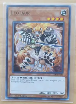 Yu-Gi-Oh! Leotaur LEDU-EN045 Legendary Duelist, Common 1st Edition Card - Image 1