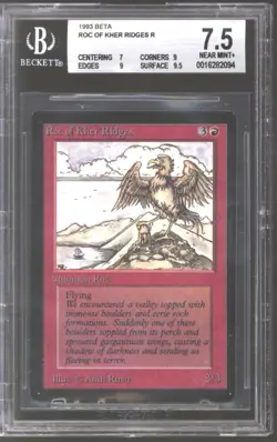 Magic MTG Beta Roc of Kher Ridges BGS 7.5 (7, 9, 9, 9.5) NEAR MINT NM - Image 1