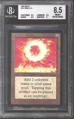Magic MTG Beta Sol Ring BGS 8.5 (8.5, 8.5, 8.5, 9) NEAR MINT NM - Image 1