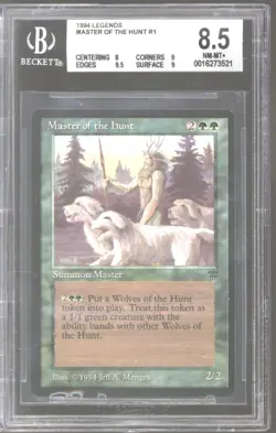 Magic MTG Legends Master of the Hunt BGS 8.5 (8, 9, 9.5, 9) B+++ NEAR MINT NM - Image 1