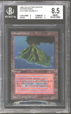 Magic MTG International Collector's Edition Volcanic Island BGS 8.5 NEAR MINT NM - Image 1