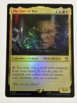 MTG Universes Beyond: Doctor Who The Face of Boe Foil 0126 NM Rare - Image 1
