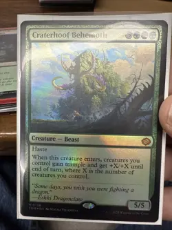 MTG Craterhoof Behemoth 0138 Tarkir: Dragonstorm TDM Foil Mythic - Image 1