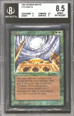 Magic MTG Arabian Nights Cyclone BGS 8.5 (8, 8.5, 9, 9) NEAR MINT NM - Image 1