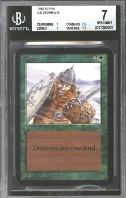 Magic MTG Alpha Ice Storm BGS 7 (7, 7.5, 7, 7.5) LIGHTLY PLAYED LP - Image 1