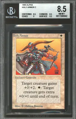 Magic MTG Alpha Holy Armor BGS 8.5 (8.5, 8.5, 9, 9.5) NEAR MINT NM - Image 1