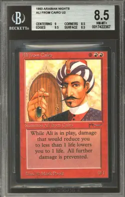 Magic MTG Arabian Nights Ali from Cairo BGS 8.5 (9, 8.5, 9.5, 8.5) NEAR MINT NM - Image 1