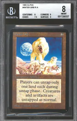 Magic MTG Alpha Winter Orb BGS 8 (8, 8, 7.5, 9) NEAR MINT NM - Image 1