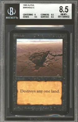 Magic MTG Alpha Sinkhole BGS 8.5 (8, 8.5, 8.5, 8.5) NEAR MINT NM - Image 1