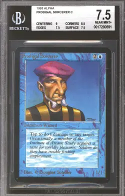 Magic MTG Alpha Prodigal Sorcerer BGS 7.5 (9, 8.5, 7.5, 7.5) LIGHTLY PLAYED LP - Image 1