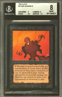 Magic MTG Alpha Nether Shadow BGS 8 (9, 8, 8.5, 7.5) NEAR MINT NM - Image 1