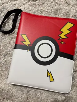 Big card holder binder Poke Ball, with Lighting Pokemon 9 Pocket Zipper Binder - Image 1