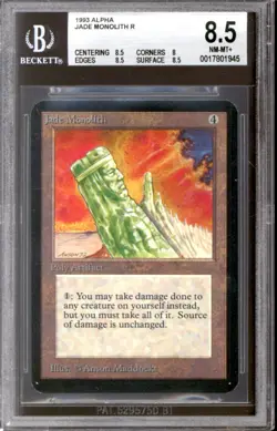 Magic MTG Alpha Jade Monolith BGS 8.5 (8.5, 8, 8.5, 8.5) NEAR MINT NM - Image 1