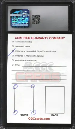 Magic MTG Alpha Fork CGC AA Authentic Altered INKED MODERATELY PLAYED MP INK - Image 3
