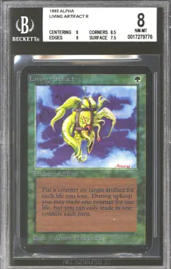 Magic MTG Alpha Living Artifact BGS 8 (8, 8.5, 9, 7.5) NEAR MINT NM - Image 1
