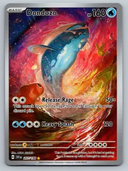 Pokemon Scarlet & Violet Base Set Dondozo 207/198 Illustration Rare NM - Image 1