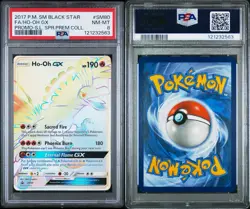 Ho-Oh GX #SM80 Pokemon (2017) Black Star Promo Super-Premium Collection PSA 8 - Image 3