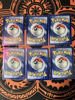 Vintage lot of 6 rare Shadowless 1st Edition Base Set Pokemon Cards - Image 2