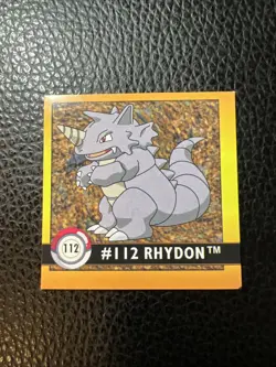 Rhydon #112 Pokemon 1999 Artbox Sticker AB3 Vintage NM - Image 1