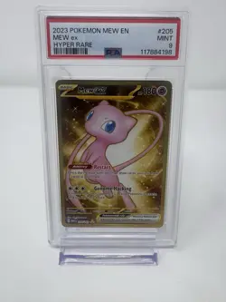 Pokemon TCG - Mew ex 205/165 - PSA 9 Mint - Scarlet & Violet: 151 Hyper Rare - Image 1
