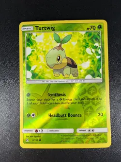 Turtwig 6/156 Reverse Holo Sun & Moon Ultra Prism Set Pokemon Card 2018 NM - Image 1