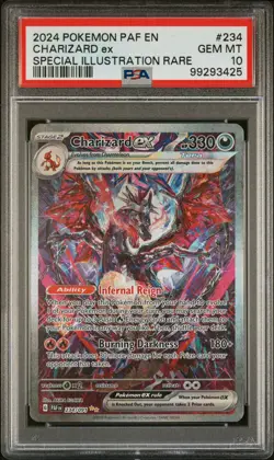 2024 Pokemon Paldean Fates Charizard Ex #234 Special Illustration Rare PSA 10 - Image 1