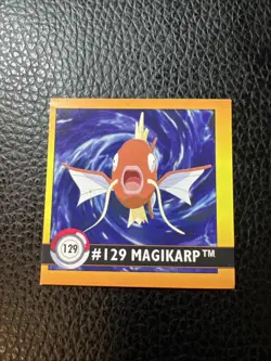 Magikarp #129 Pokemon 1999 Artbox Sticker AB3 Vintage NM - Image 1