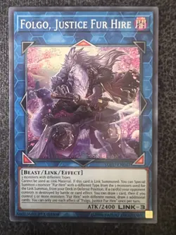 Yugioh Folgo, Justice Fur Hire SOFU-EN047 Super Rare 1st Edition NM - Image 1