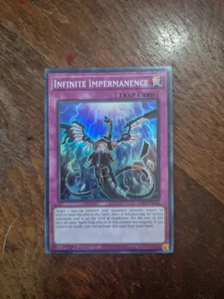Yugioh Infinite Impermanence SDCS-EN036 Super Rare 1st Ed LP - Image 1