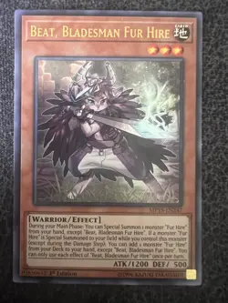 Yugioh Beat, Bladesman Fur Hire MP19-EN247 Ultra Rare 1st Edition NM - Image 1